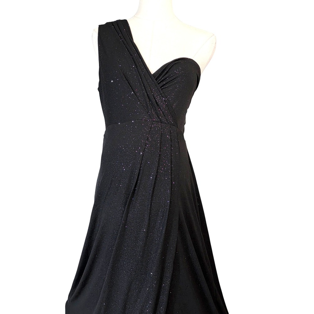 Tiffany Rose Maternity Gown Women Size 6 Black Shimmer NEW - Picture 7 of 15